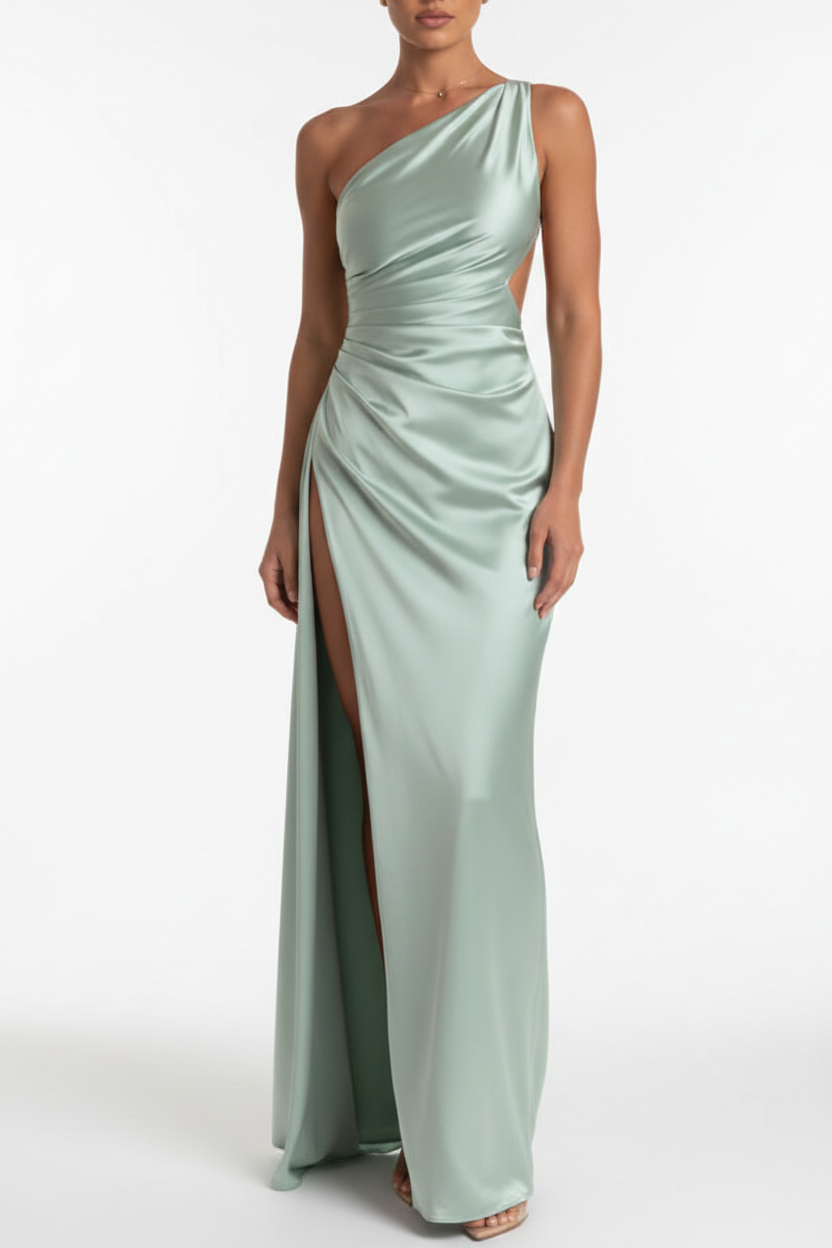 Robe satin fond blanc 11